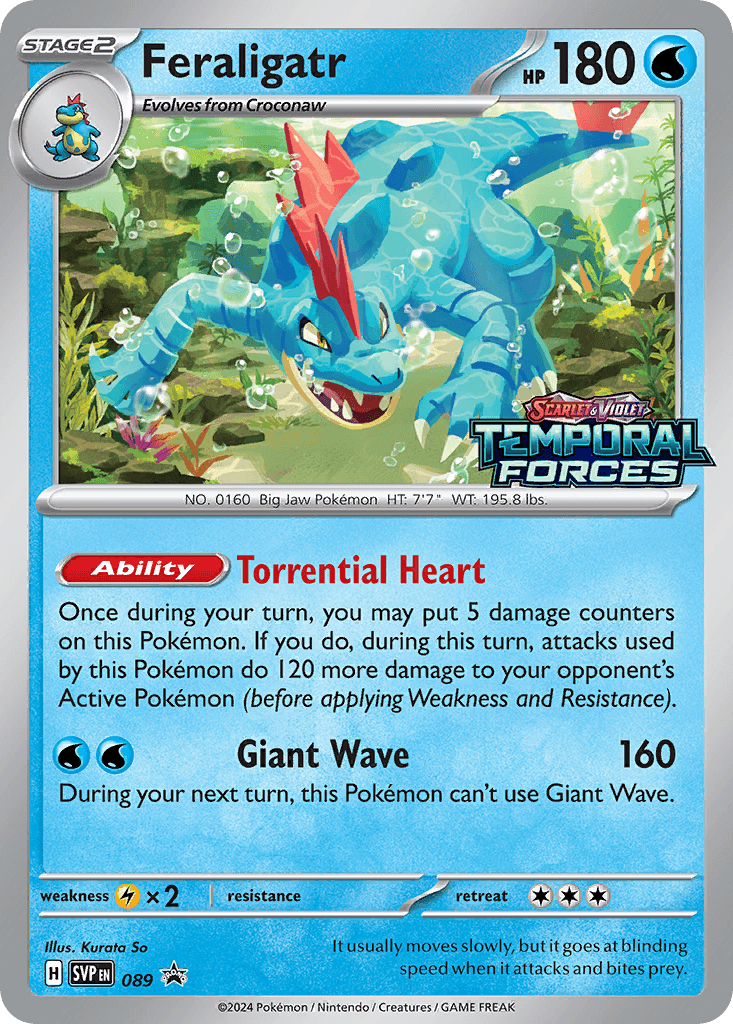Feraligatr from Scarlet & Violet Black Star Promos