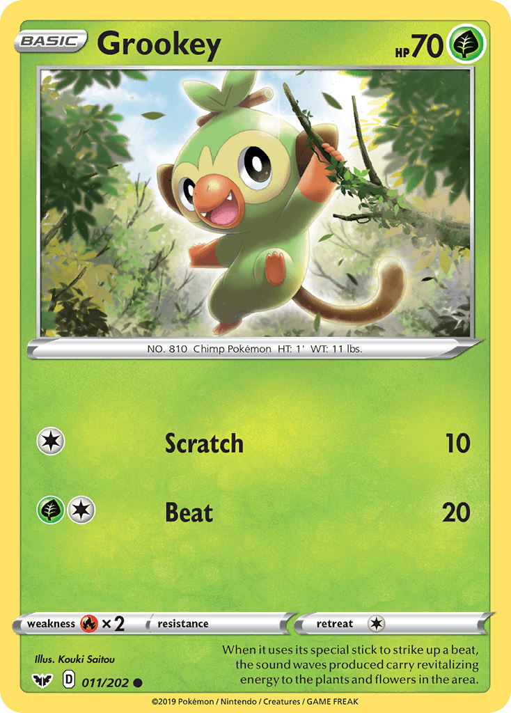 Grookey from Sword & Shield