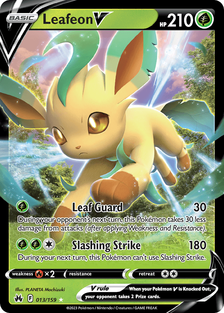Leafeon V from Crown Zenith