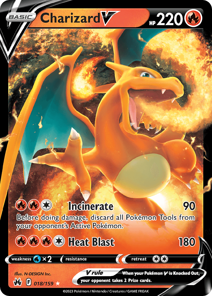 Charizard V from Crown Zenith