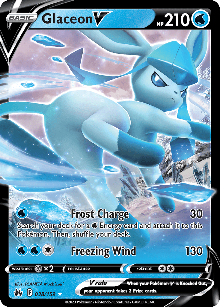Glaceon V from Crown Zenith