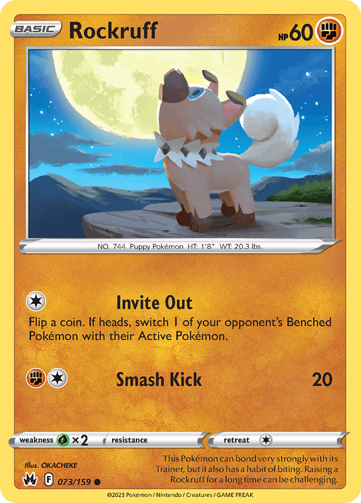 Rockruff from Crown Zenith