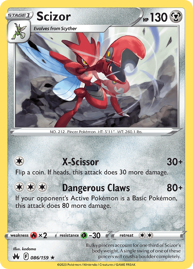Scizor from Crown Zenith