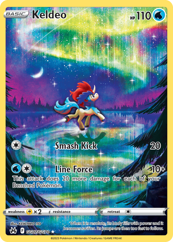 Keldeo from Crown Zenith Galarian Gallery