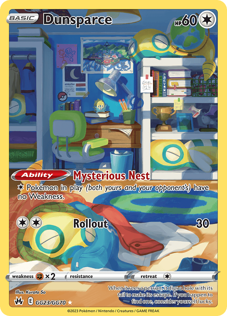 Dunsparce from Crown Zenith Galarian Gallery