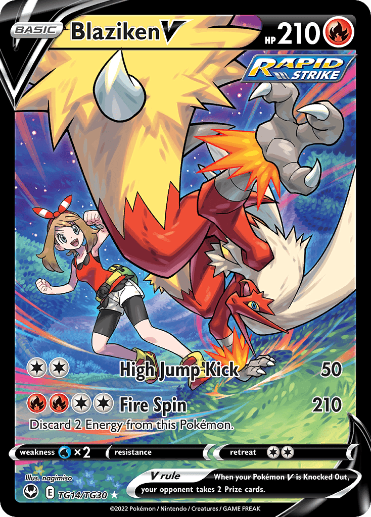 Blaziken V from Silver Tempest