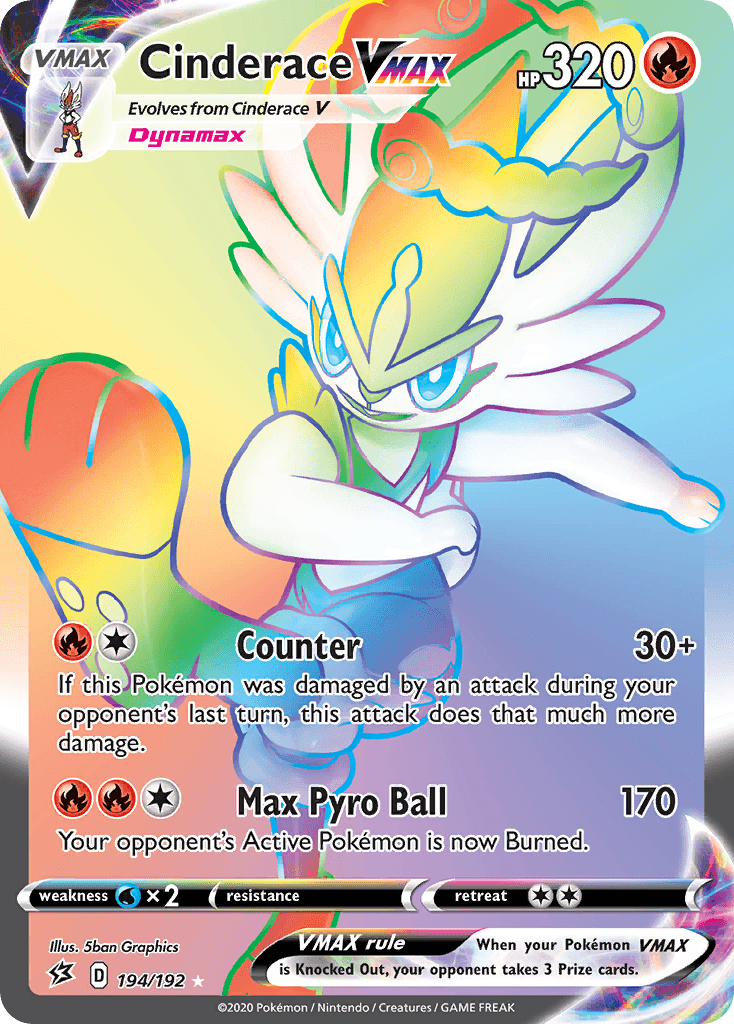 Cinderace VMAX from Rebel Clash