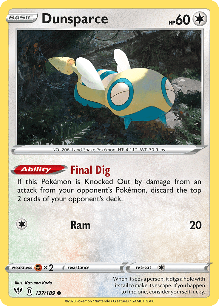 Dunsparce from Darkness Ablaze