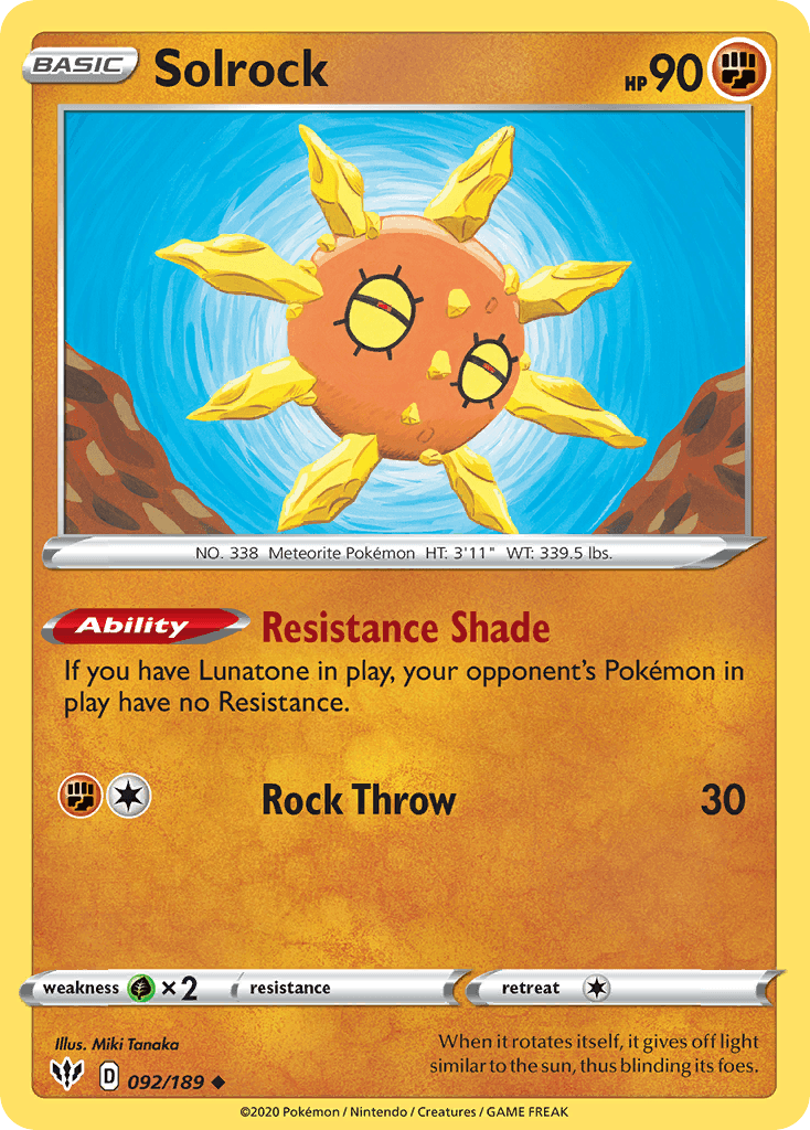 Solrock from Darkness Ablaze