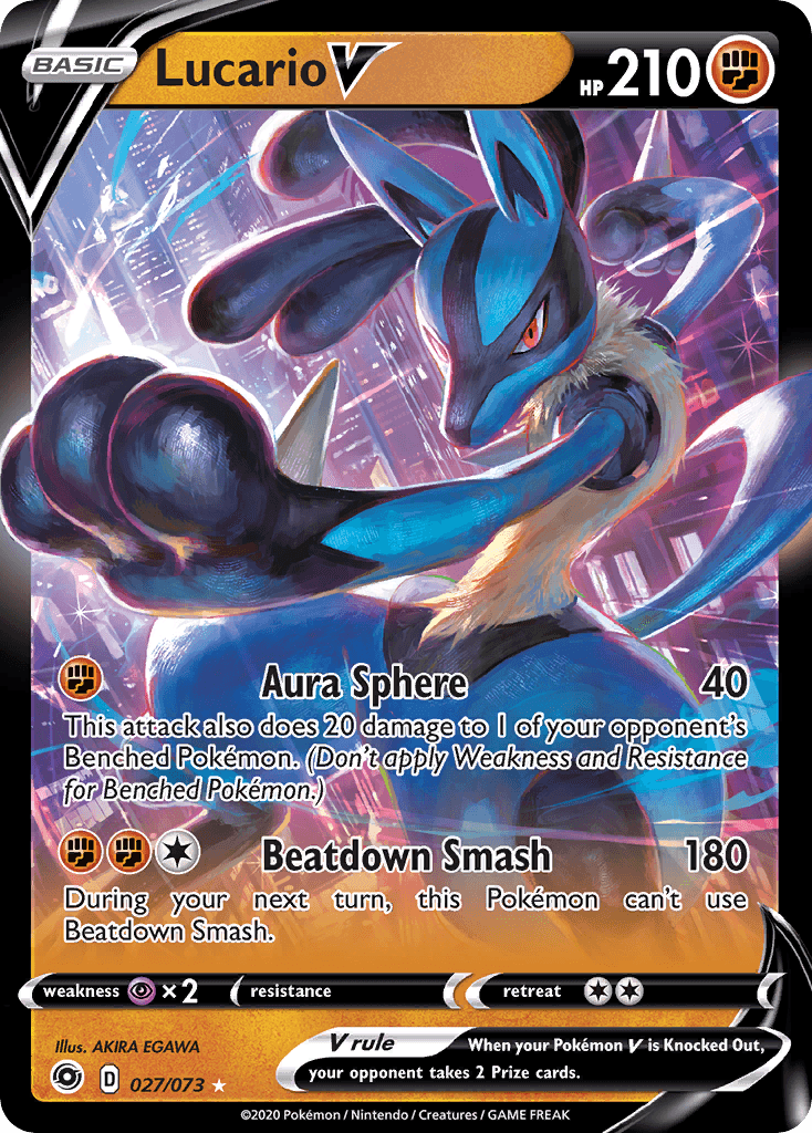 Lucario V from Champion's Path