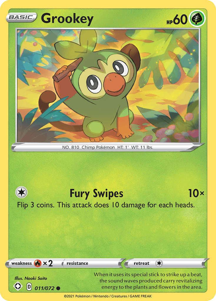 Grookey from Shining Fates
