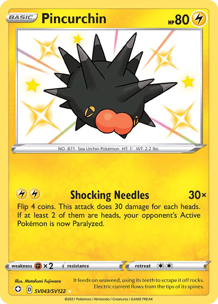 Pincurchin from Shining Fates Shiny Vault