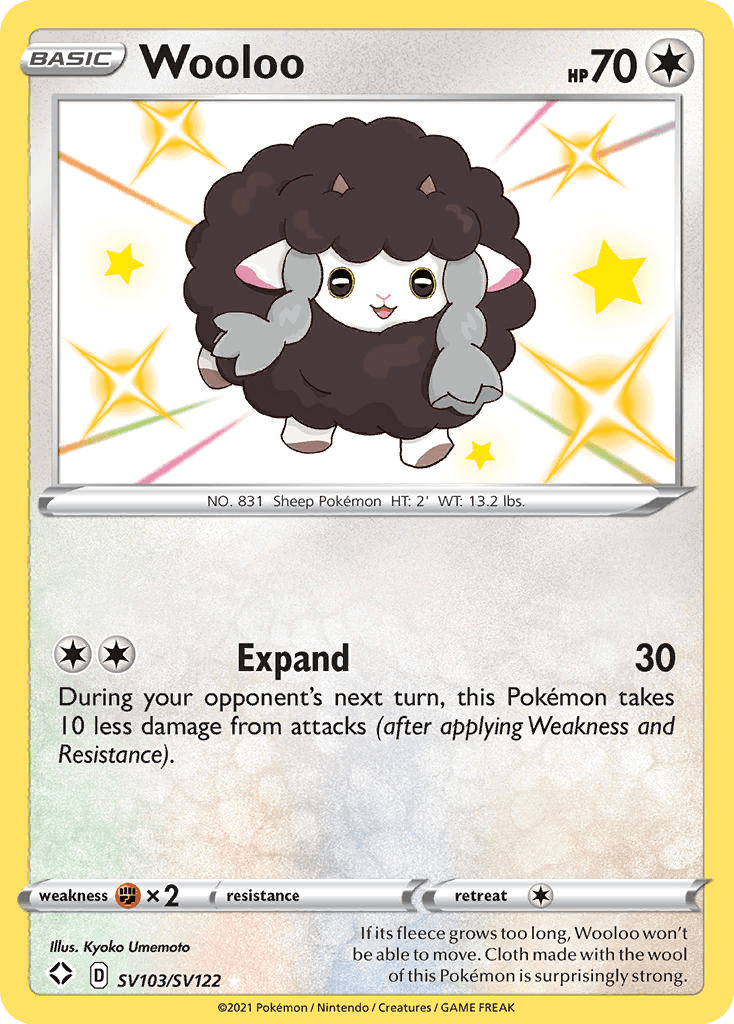 Wooloo from Shining Fates Shiny Vault