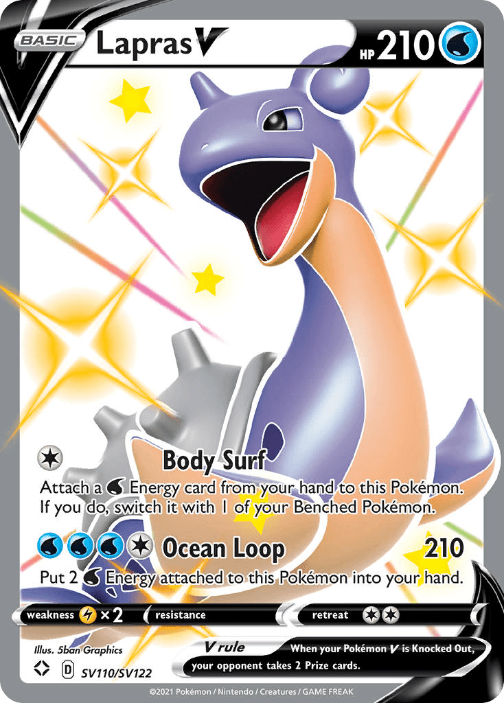 Lapras V from Shining Fates Shiny Vault