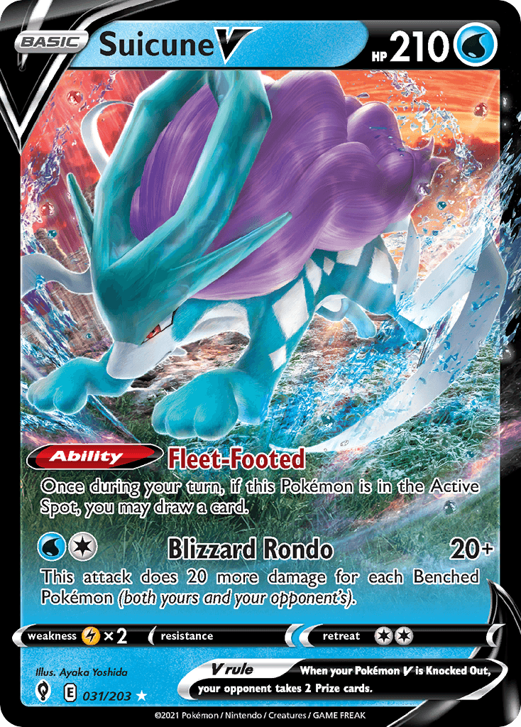 Suicune V from Evolving Skies