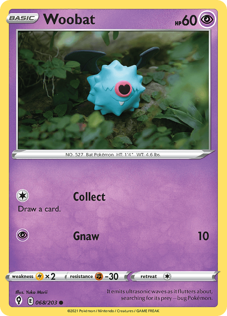 Woobat from Evolving Skies