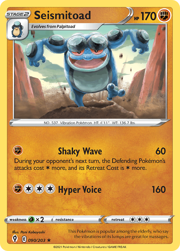 Seismitoad from Evolving Skies