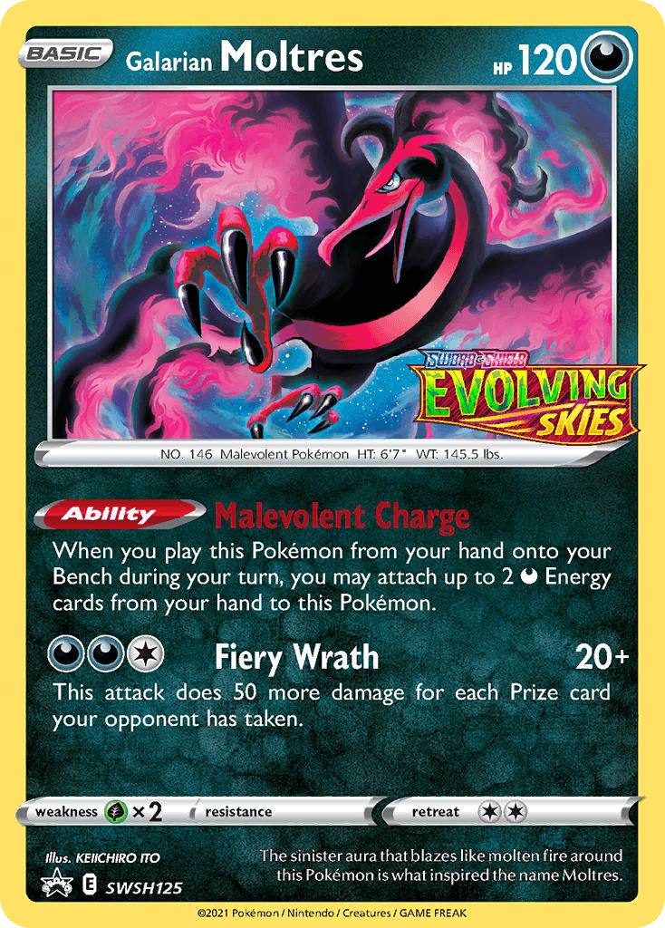 Galarian Moltres from SWSH Black Star Promos