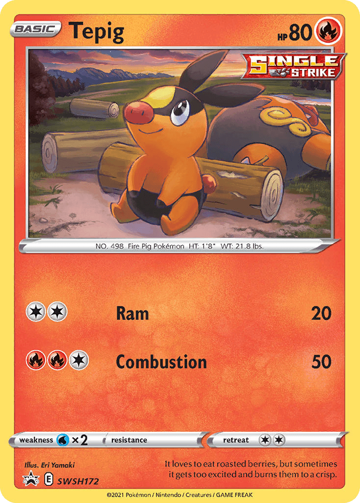 Tepig from SWSH Black Star Promos