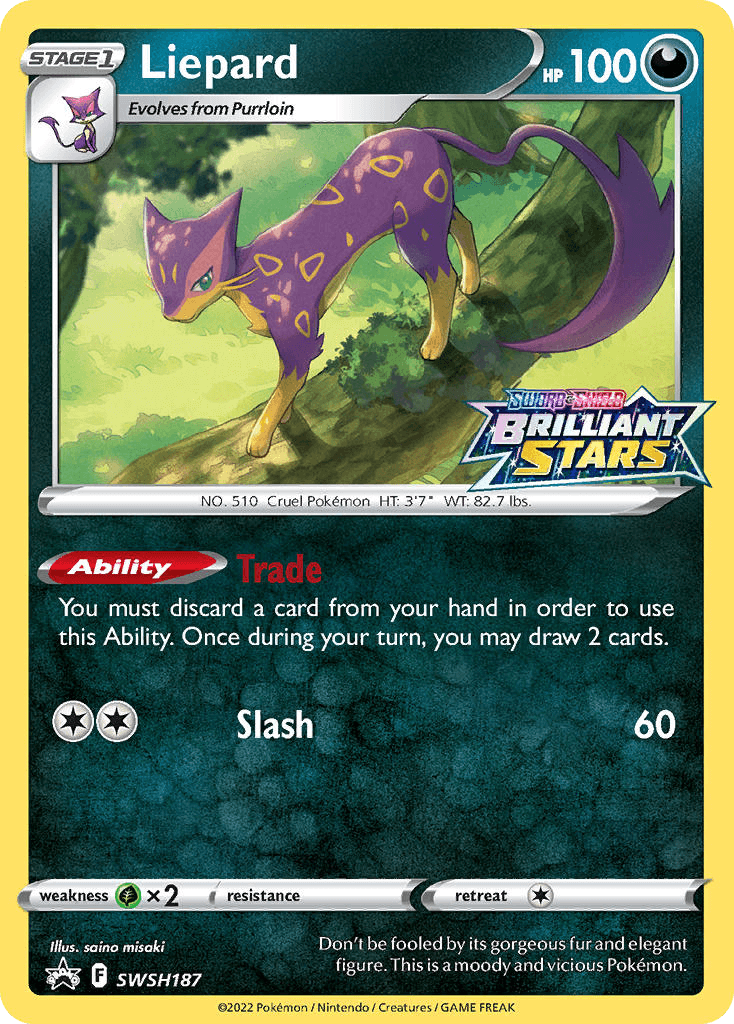 Liepard from SWSH Black Star Promos