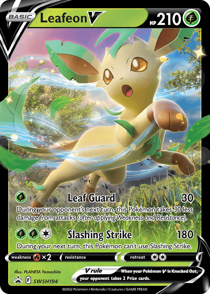 Leafeon V from SWSH Black Star Promos