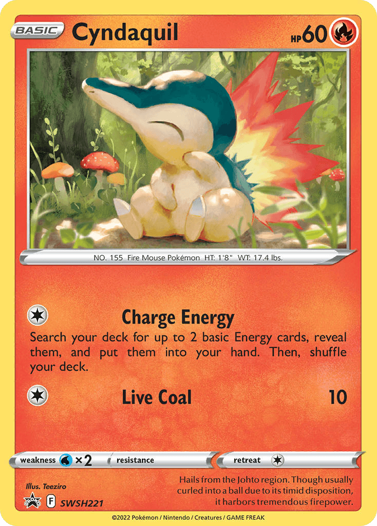 Cyndaquil from SWSH Black Star Promos