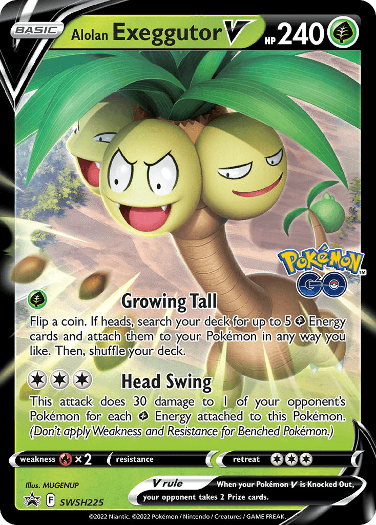 Alolan Exeggutor V from SWSH Black Star Promos