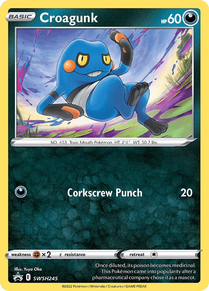 Croagunk from SWSH Black Star Promos