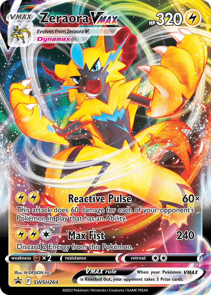 Zeraora VMAX from SWSH Black Star Promos