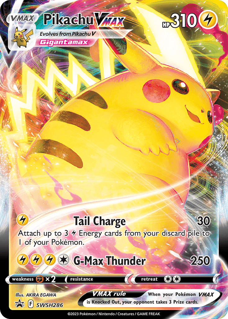 Pikachu VMAX from SWSH Black Star Promos