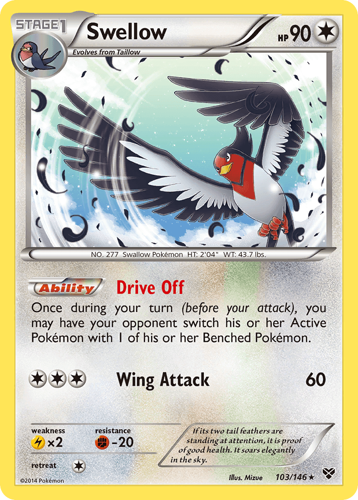 Swellow from XY