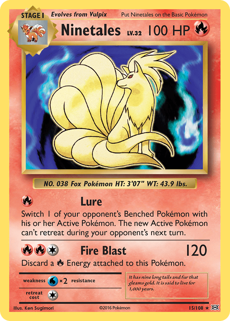 Ninetales from Evolutions