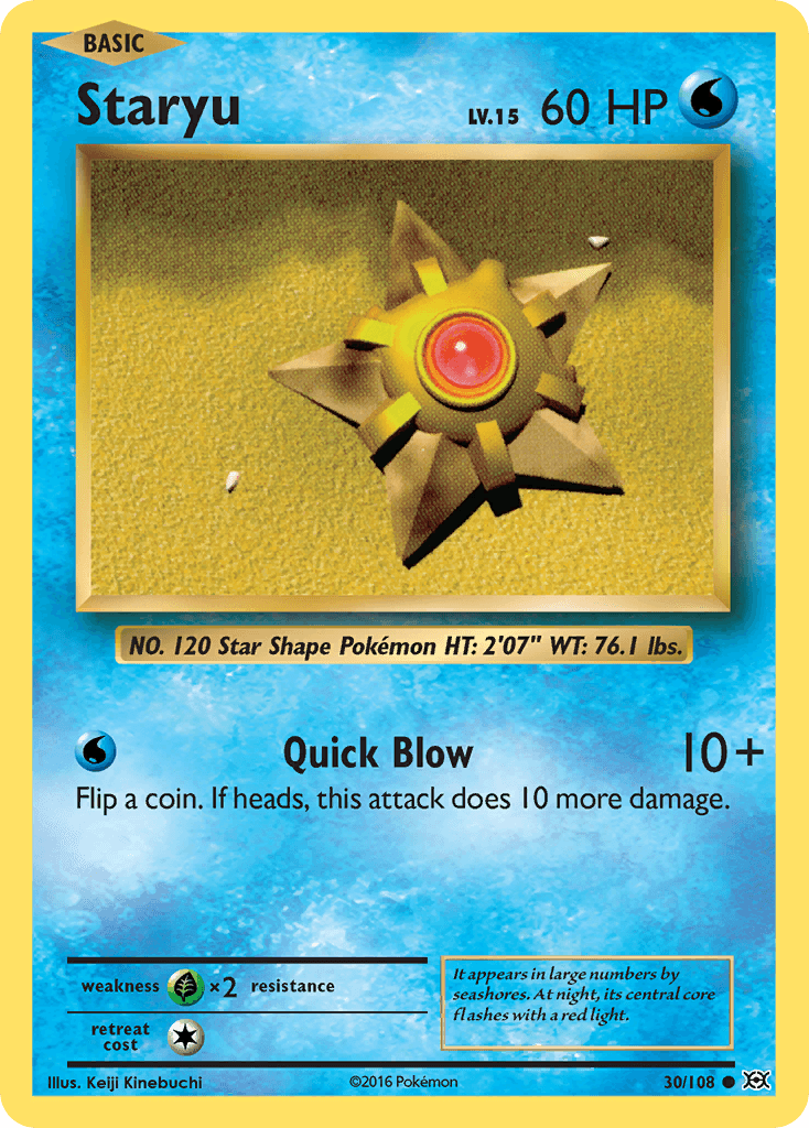 Staryu from Evolutions