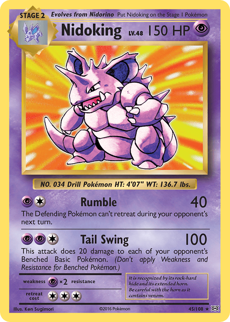 Nidoking from Evolutions