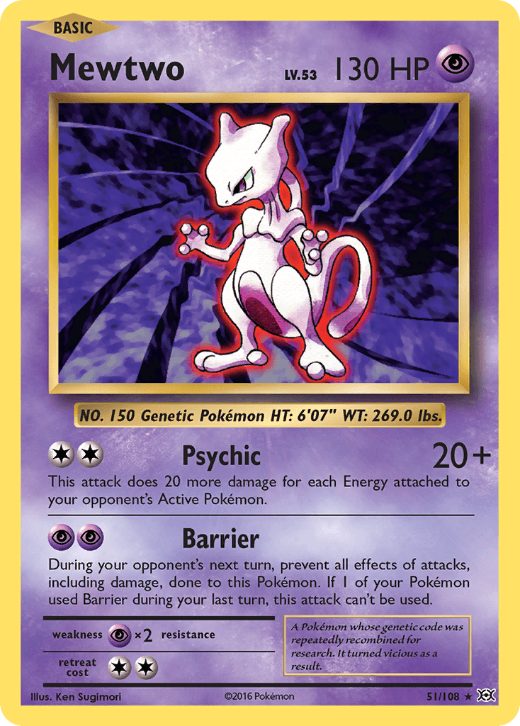 Mewtwo from Evolutions