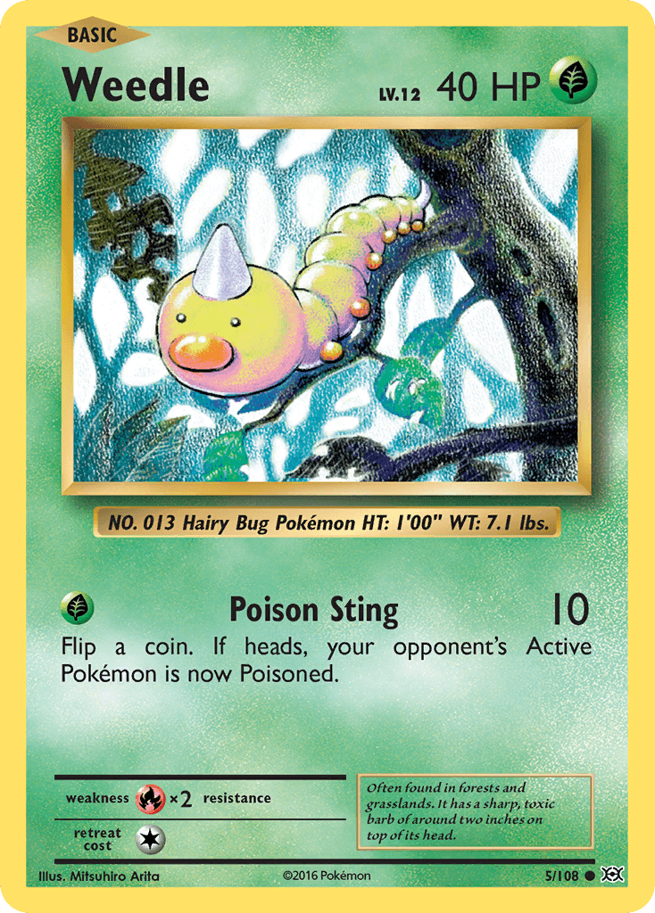 Weedle from Evolutions