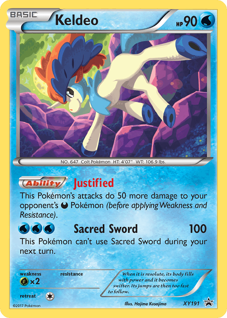 Keldeo from XY Black Star Promos