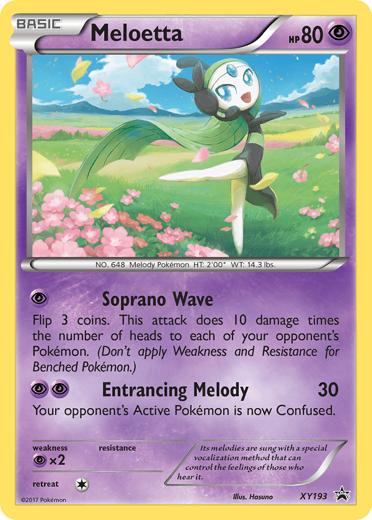 Meloetta from XY Black Star Promos